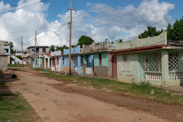 Fototapeta na wymiar Cityscape of Trinidad de Cuba in September 2019