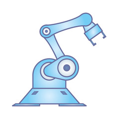 robot hand cyborg isolated icon