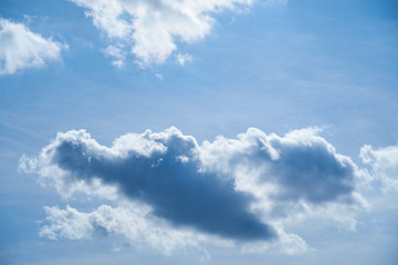 Naklejka na ściany i meble White clouds in blue sky for background