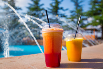 Georgia. Pomegranate and orange juice
