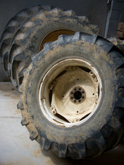 Fototapeta na wymiar detail of a wheel