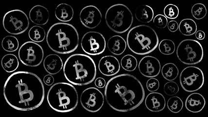 Website Banner or background, bitcoin black pattern, 3556x2000