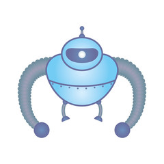 humanoid robot cyborg isolated icon