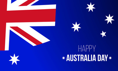 Obraz na płótnie Canvas Happy Australia Day Banner