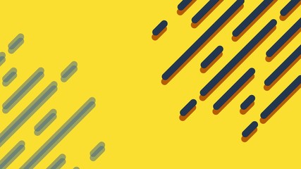 yellow abstract long stick brick curve simple trendy elegant cool business presentation background pastel color wallpaper illustration