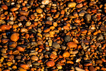 pebble stones on a beach