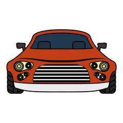 sedan car vehicle isolated icon