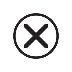 Close Mark Icon Vector Illustration