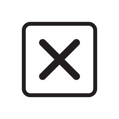 Close Mark Icon Vector Illustration