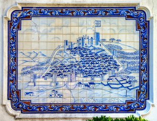Azulejos à Castelo Branco, Portugal
