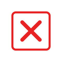 Close Mark Icon Vector Illustration