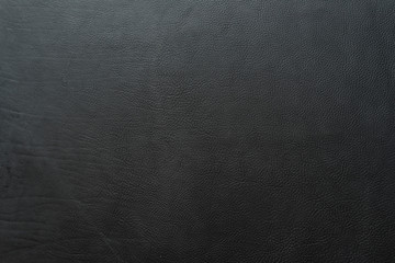 Black color grainy, heavy grain calf cow leather texture and background.