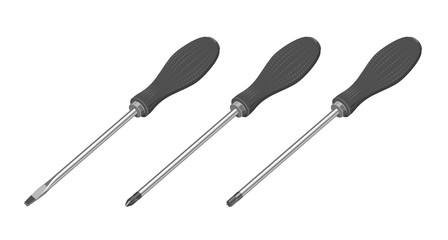 Set di cacciaviti a taglio, croce e torx