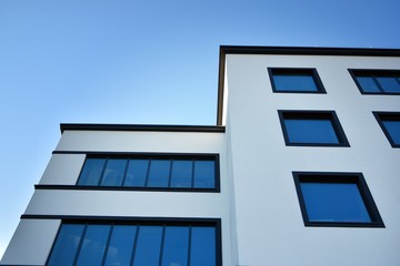 Obraz premium Fragment of new business center building