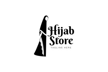 Muslimah Hijab logo template