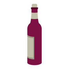 bottles of wine icon. flat design