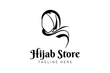 Muslimah Hijab logo template