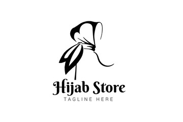 Muslimah Hijab logo template