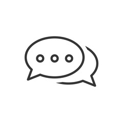 Speech Bubble Chat Icon Vector Illustration