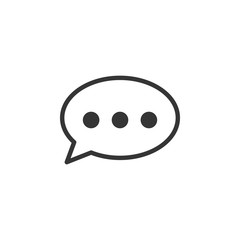 Speech Bubble Chat Icon Vector Illustration