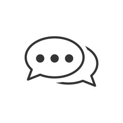 Speech Bubble Chat Icon Vector Illustration