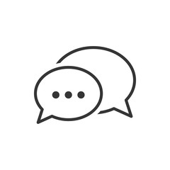 Speech Bubble Chat Icon Vector Illustration