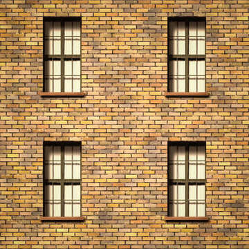 wall with windows texture