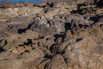 textura de roca volcánica
