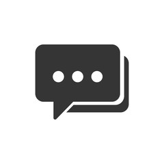 Speech Bubble Chat Icon Vector Illustration