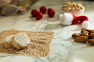 Christmas polvorones sweet typical Spanish