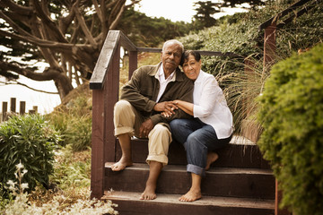 Portrait of a smiling senior couple.