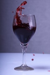 glass of red wine