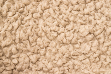 Texture of a beige wool plaid