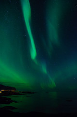 Naklejka premium North Lights Lofoten