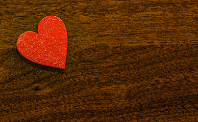 Valentines day red shiny heart