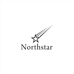falling star logo design business simple graphic template