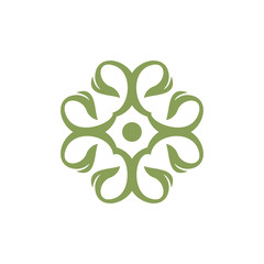 Vector logo design template and vintage emblem in luxury concept