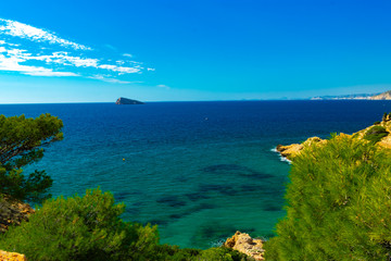 Isla de Benidorm en Alicante (España) Icono turistico