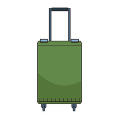 travel suitcase icon , flat design