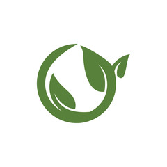 creative nature leaf logo template