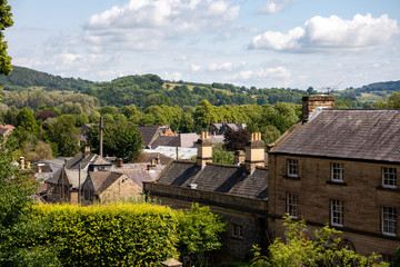 Fototapeta na wymiar A lovely summer day in Bakewell, the Peak District, Derbyshire, England