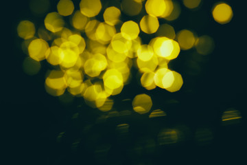 Abstract gold bokeh background for design.