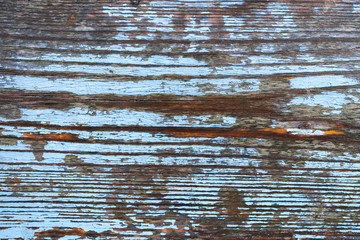 Old blue painted rustic wood plank texture