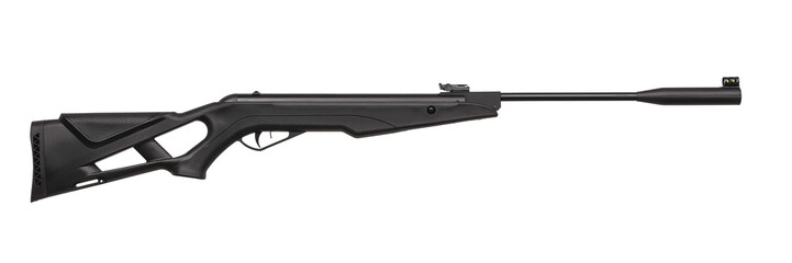 Pneumatic rifle isolated on white background