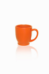 orange coffee mug