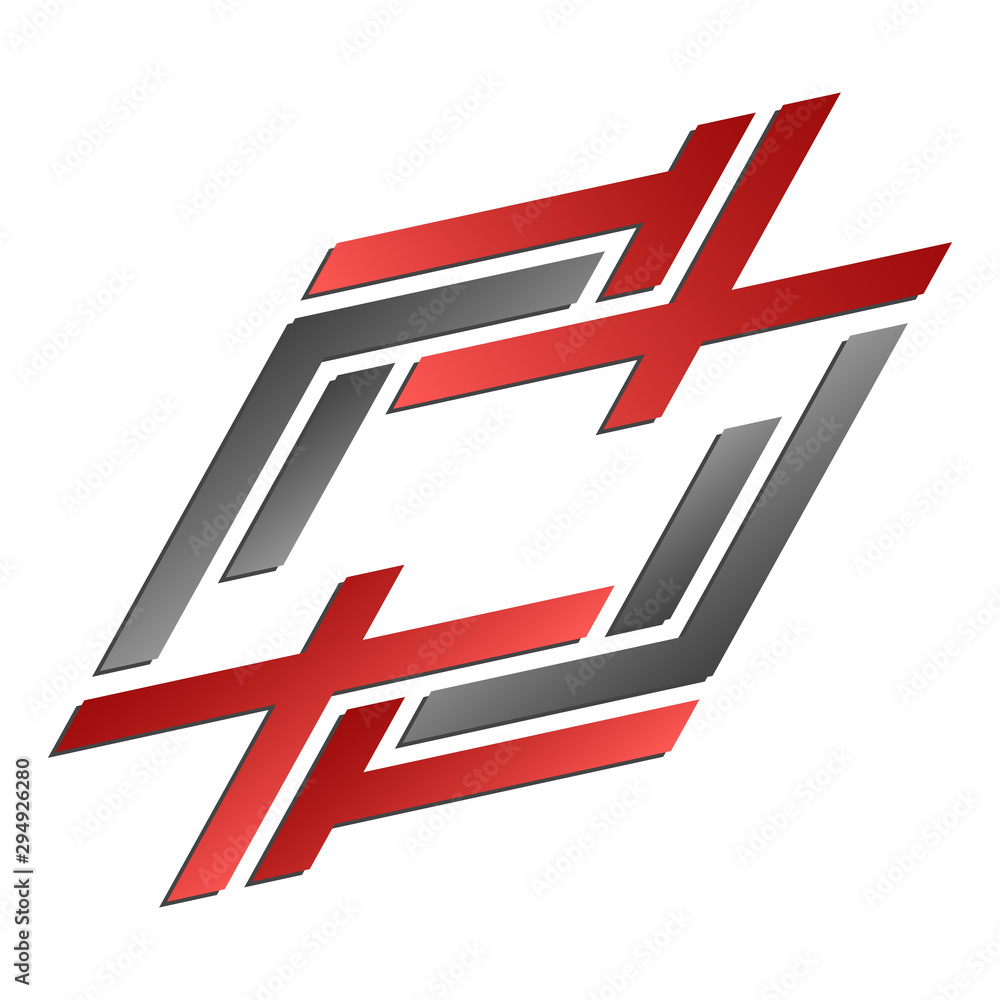 Poster abstract decorative element from lines.