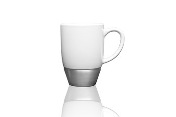 white ceramic cup