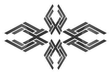 Abstract decorative element from lines.