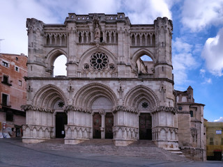 Naklejka premium Santa María y San Julián Cathedral of Cuenca, Spain. It is the Spain's first Gothic cathedralin built in the 12th century. 