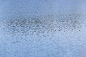 Blue water surface background. Natural background.